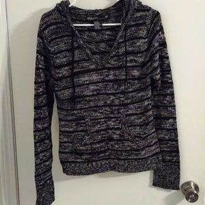 Woman's knit hooded sweater